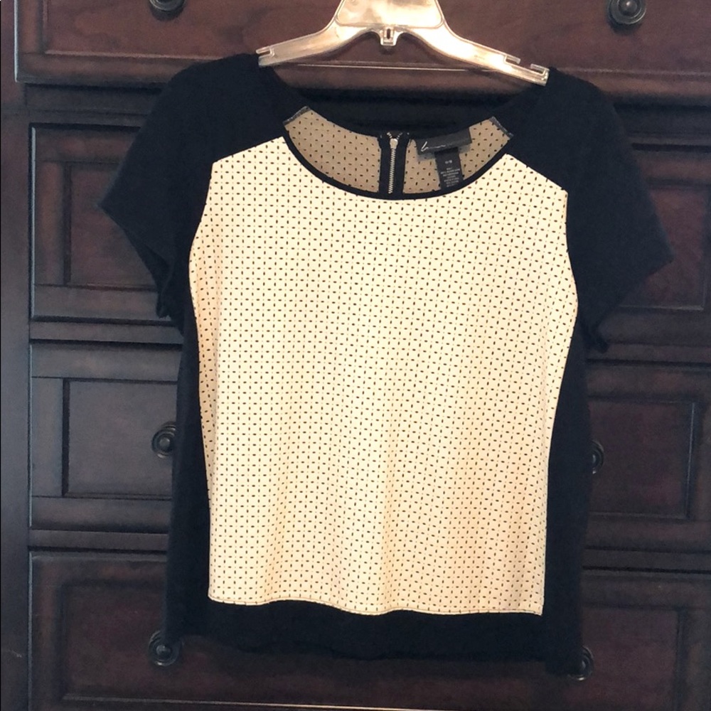 🛍 Lane Bryant Faux Leather and knit top